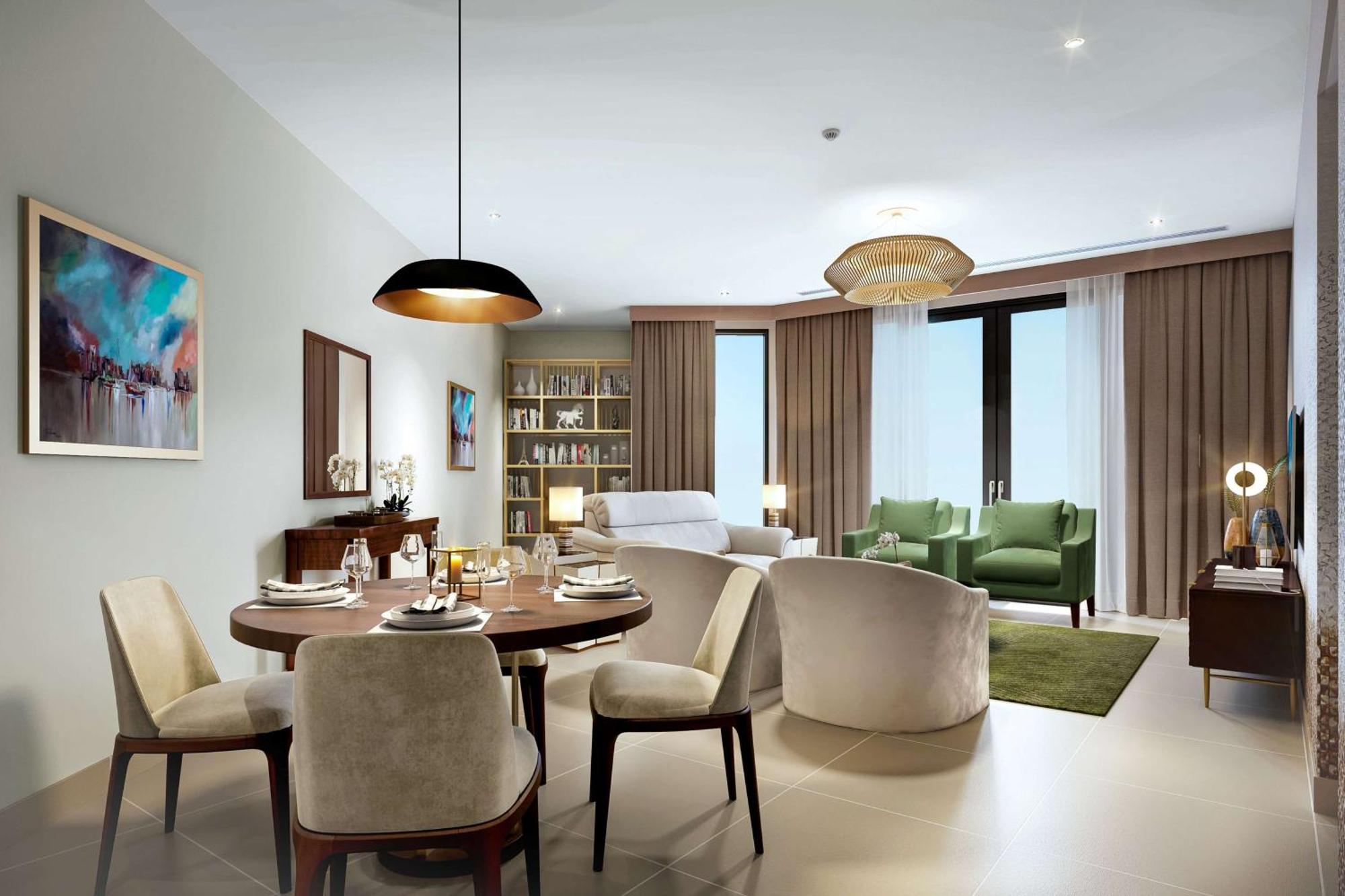 Doubletree By Hilton Doha Downtown Hotel Buitenkant foto Interior of a typical apartment