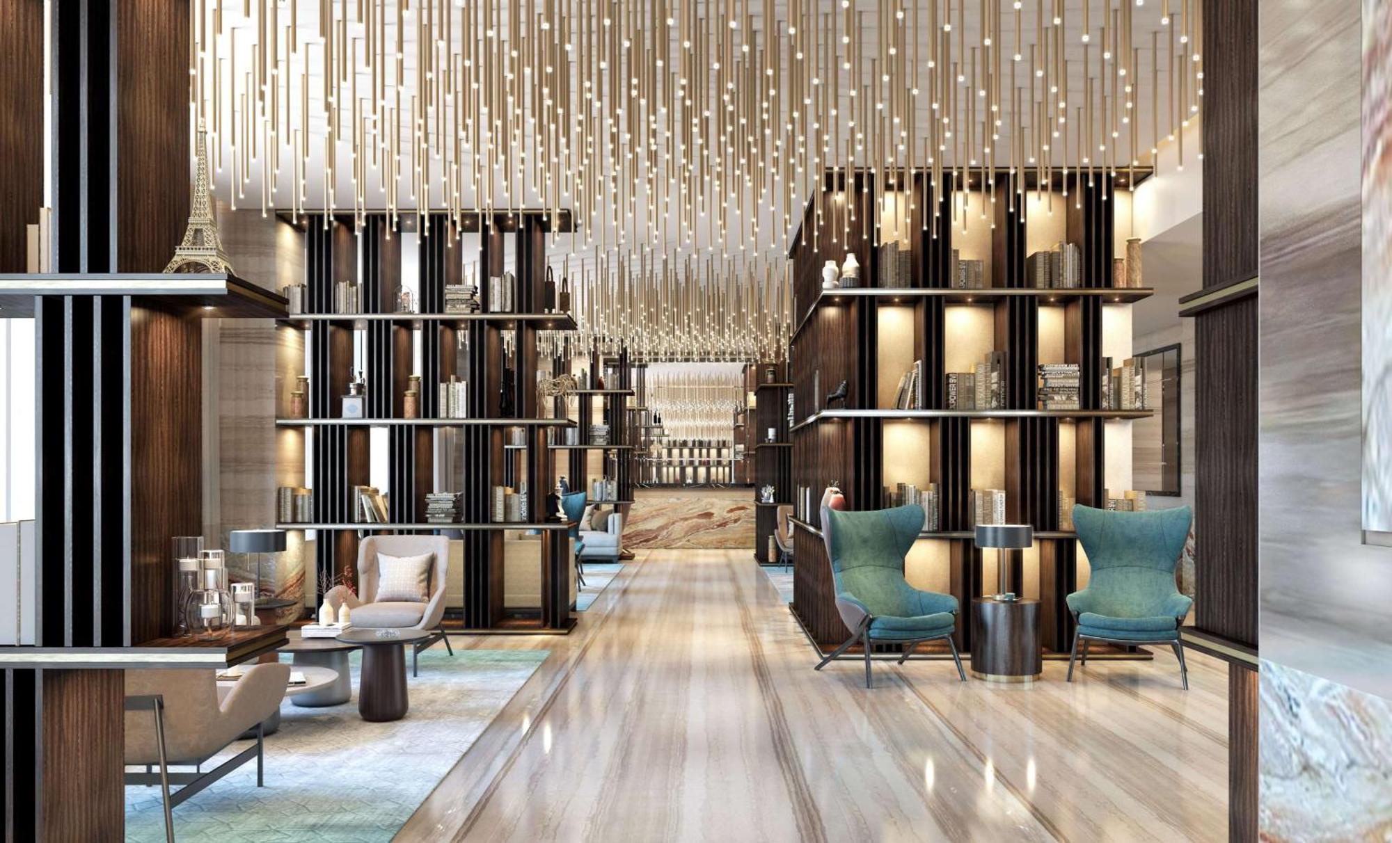 Doubletree By Hilton Doha Downtown Hotel Buitenkant foto The lobby of the hotel